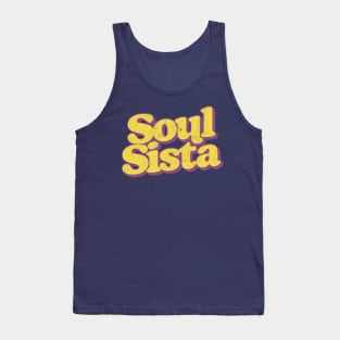 Soul Sista // Retro Soul Music Fan Design Tank Top